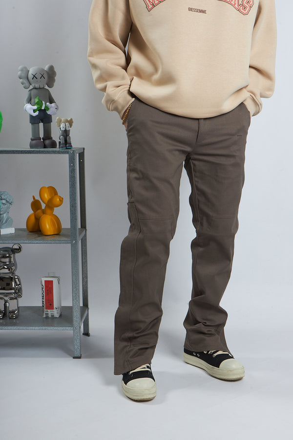 PANTALONE FL ZIP LATERALE MOCHA