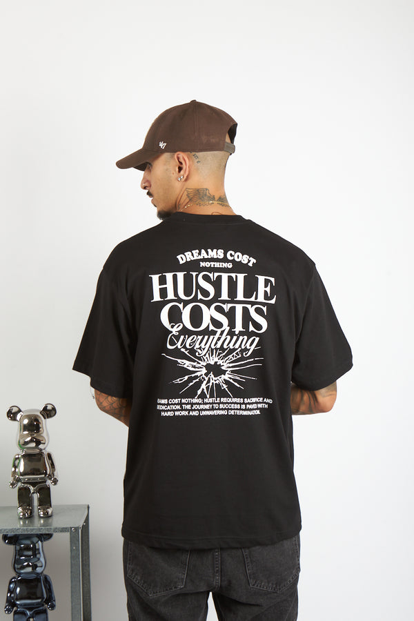 T-SHIRT FL HUSTLE NERA