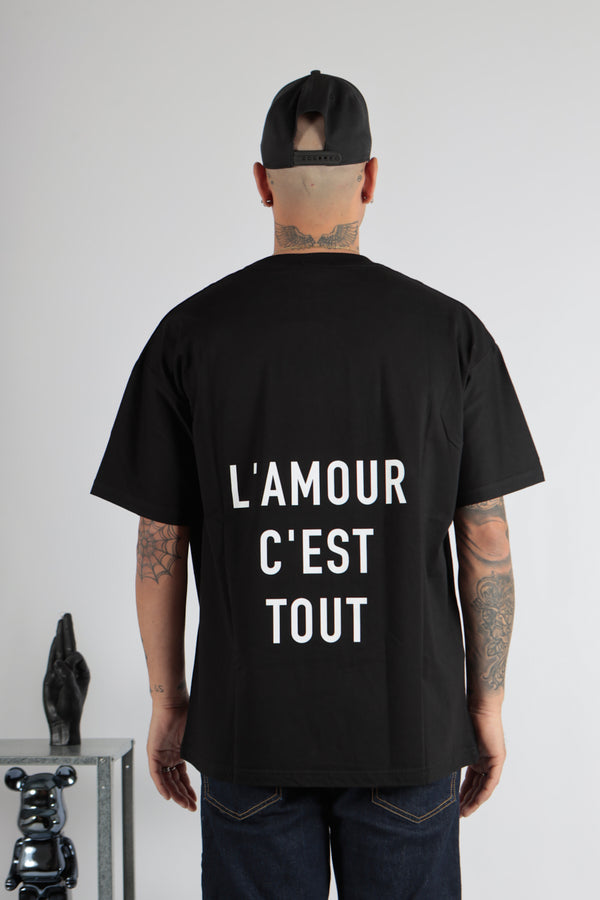 T-SHIRT AMOUR ESSESSE NERA